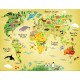 adhesif mural carte monde deco