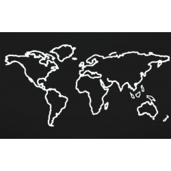 adhesif mural carte monde map