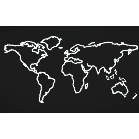 adhesif mural carte monde map