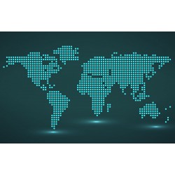 map stickers rose bleu