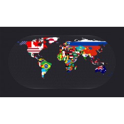 sticker planisphere enfant