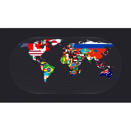 sticker planisphere enfant