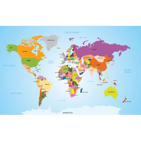 stickers carte du monde
