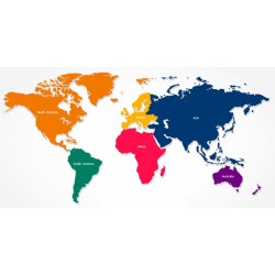 stickers mappemonde enfant