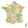 sticker carte de France classique