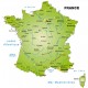 sticker carte de France regions