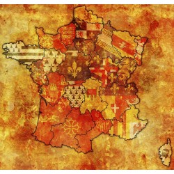 adhesif mural carte de France geant