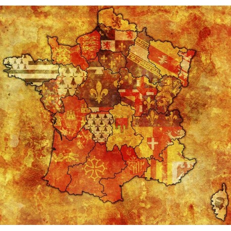 adhesif mural carte de France geant