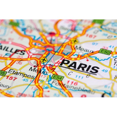 adhesif mural carte de France pas cher