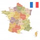 autocollant carte France pas cher