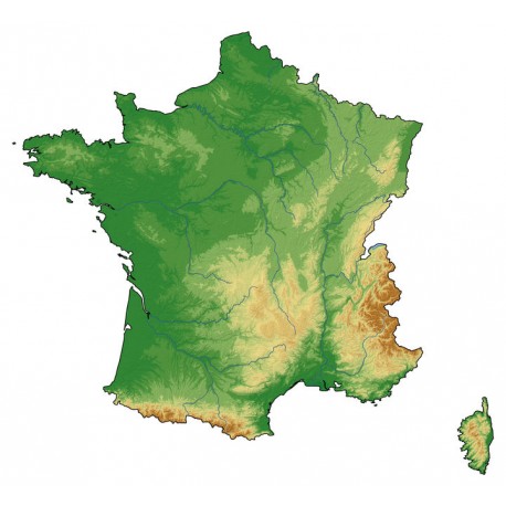 stickers muraux carte France enfants