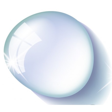 autocollant bulle bleu