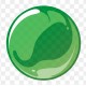 autocollant bulle vert