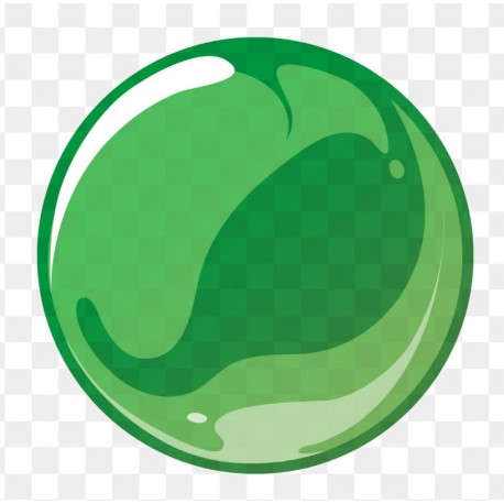 autocollant bulle vert