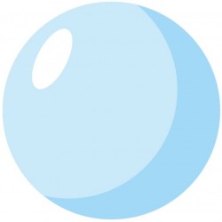 sticker mural bulle bleu