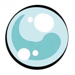 sticker mural bleu pastel