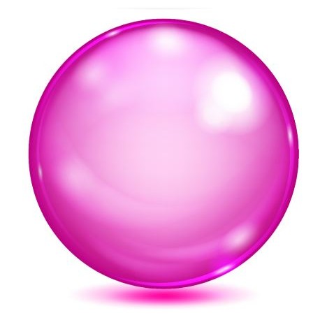 sticker mural bulle pastel violet