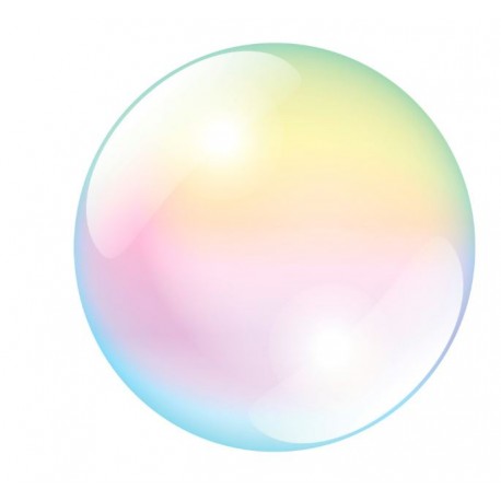 stickers bulle savon multicolores