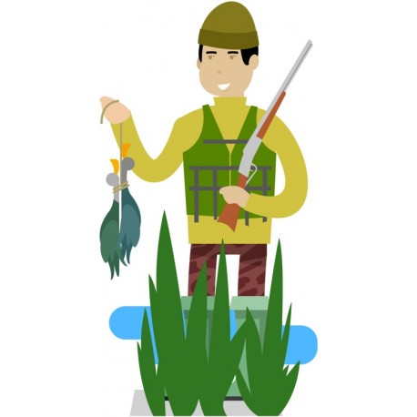 autocollant chasseur enfant