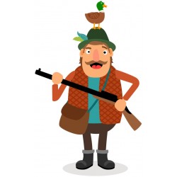 autocollant chasseur pas cher