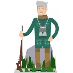 stickers chasseur enfant