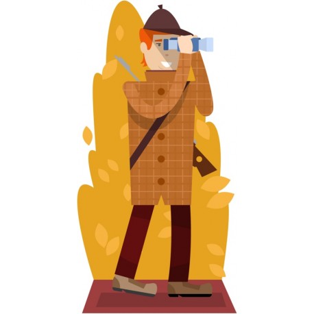 stickers chasseur enfant deco