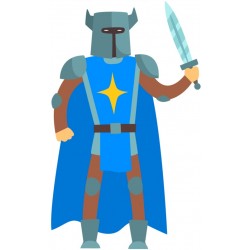 autocollant chateau fort accessoire