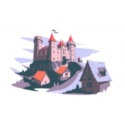 autocollant mural guerrier