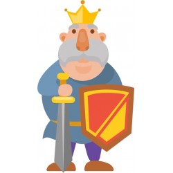 sticker chevalier chambre garcon