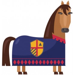 sticker chevalier chapiteau