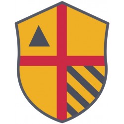 autocollants chateau fort gris rouge