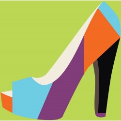 autocollant mural chaussure geant