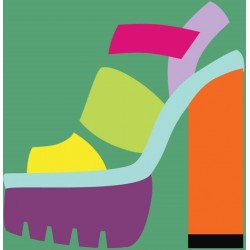 autocollant mural chaussure pas cher