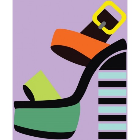 sticker chaussure couleurs femme