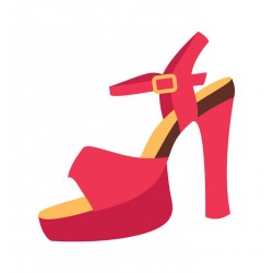 sticker chaussure rose