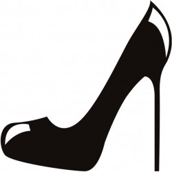 sticker chaussure violet