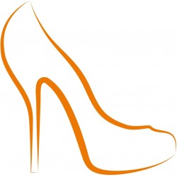 stickers chaussure noir et blanc