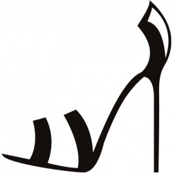 stickers chaussure bord orange