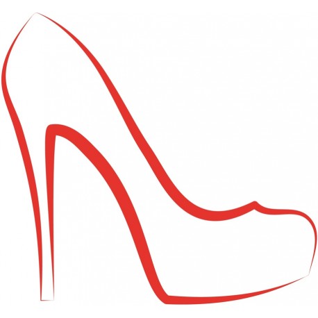 stickers chaussure rose