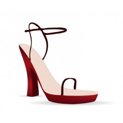 stickers chaussure rouge