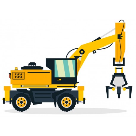 autocollant engin engirouleau geant