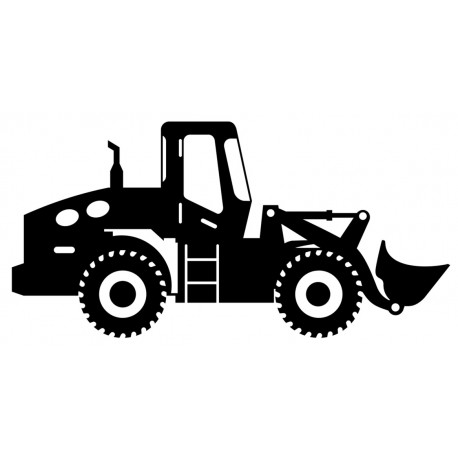 autocollant mural chantier foreuse