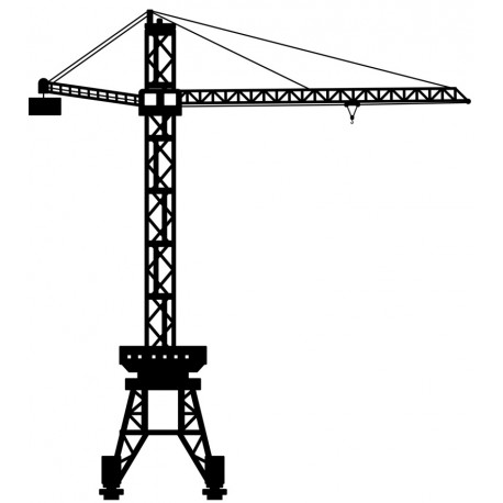 autocollant mural grue