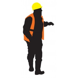 autocollant mural grue noir