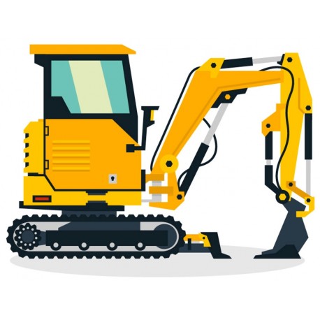 sticker chantier bulldozer