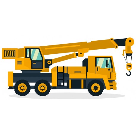 sticker mural chantier geant