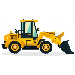 sticker mural chantier noir