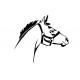 autocollant cheval chambre