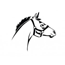 autocollant cheval chambre