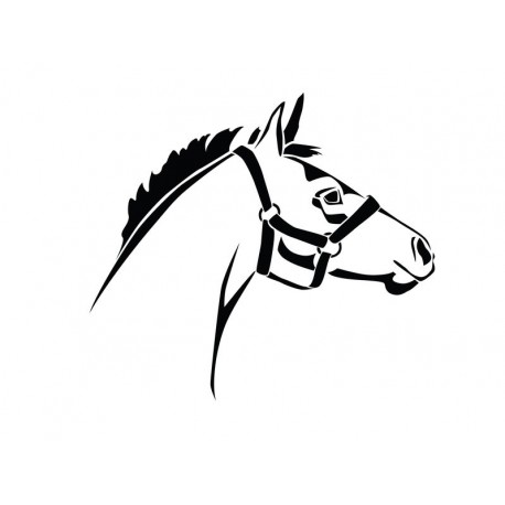 autocollant cheval chambre